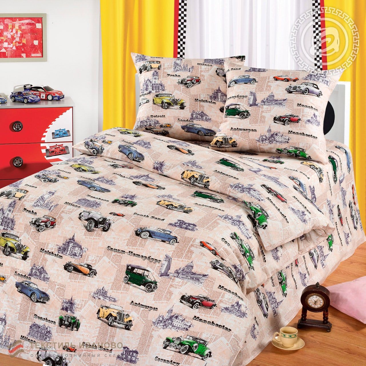  Комплект детского постельного белья АвтоКруиз бязь 150, фото 1 