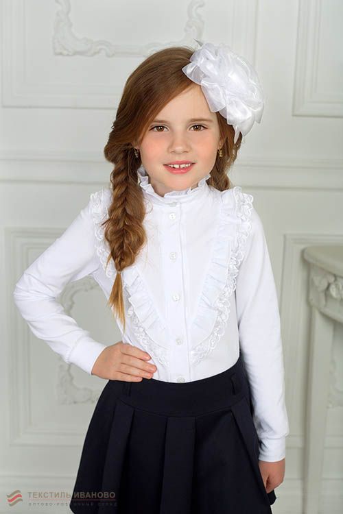  Блузка на девочку Алексия кулирка с лайкрой, фото 1 