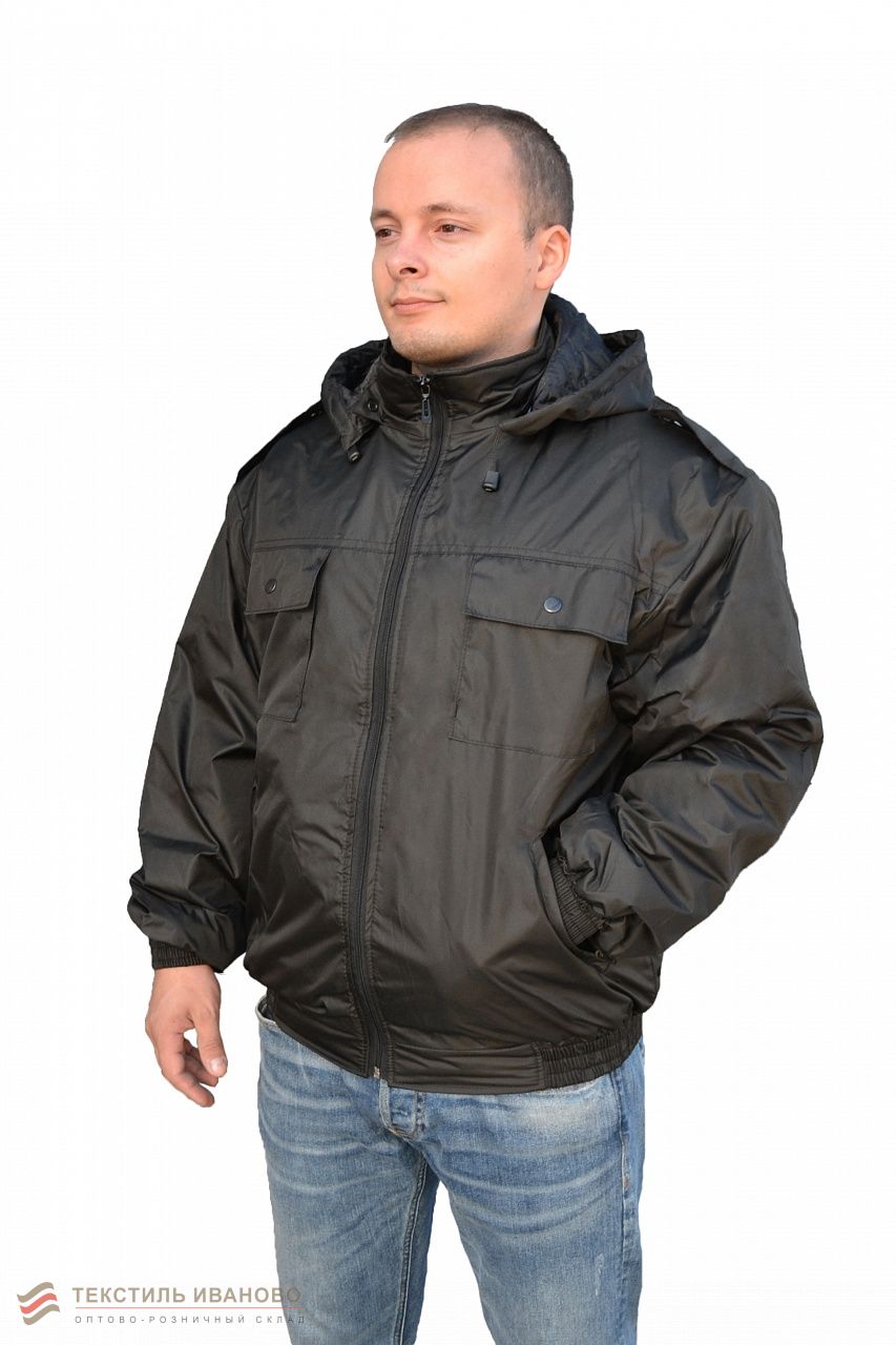 Куртка рабочая весенняя (ткань дюспо, черный), фото 2 